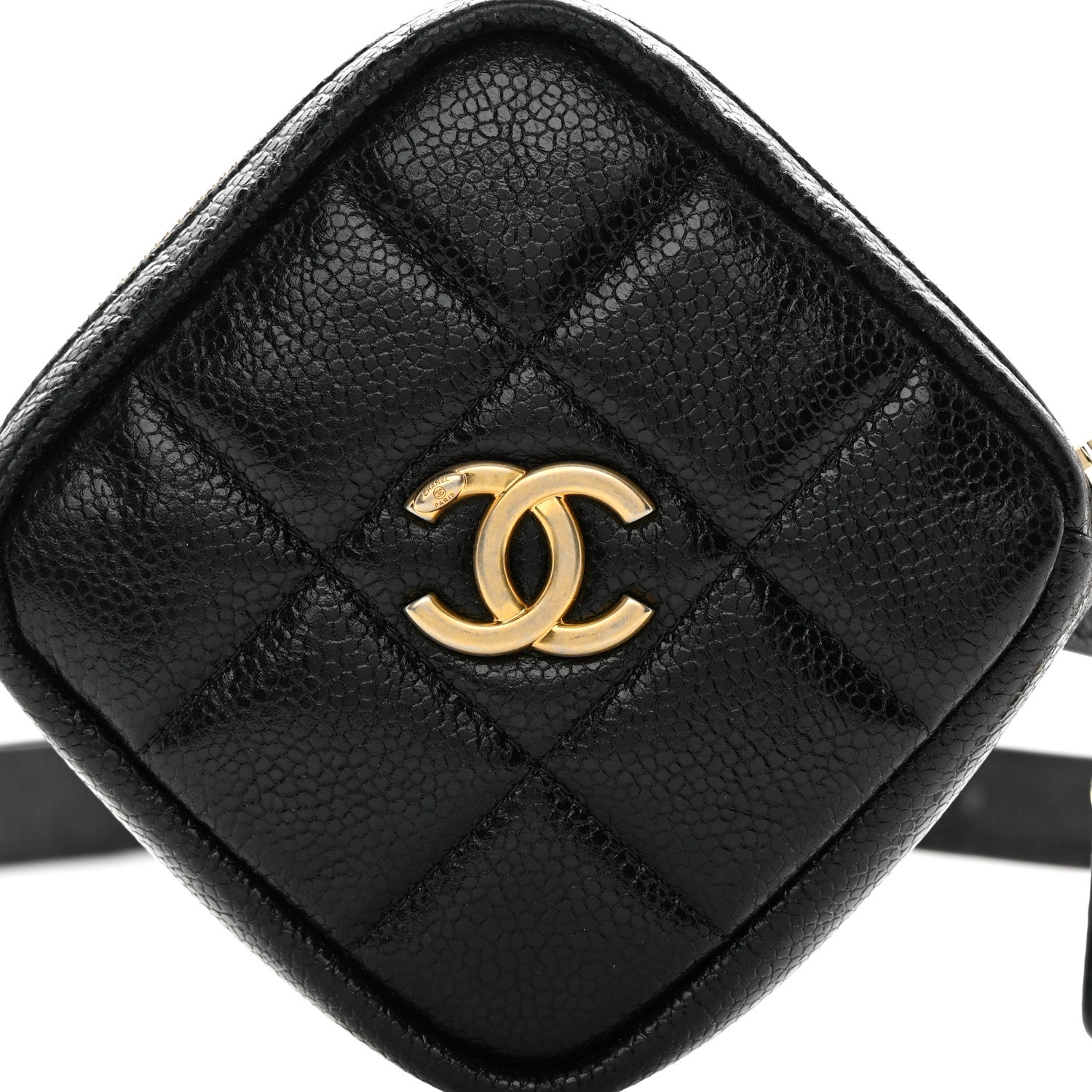 Chanel Caviar Quilted Coin Purse Belt Bag Black 8 of 12