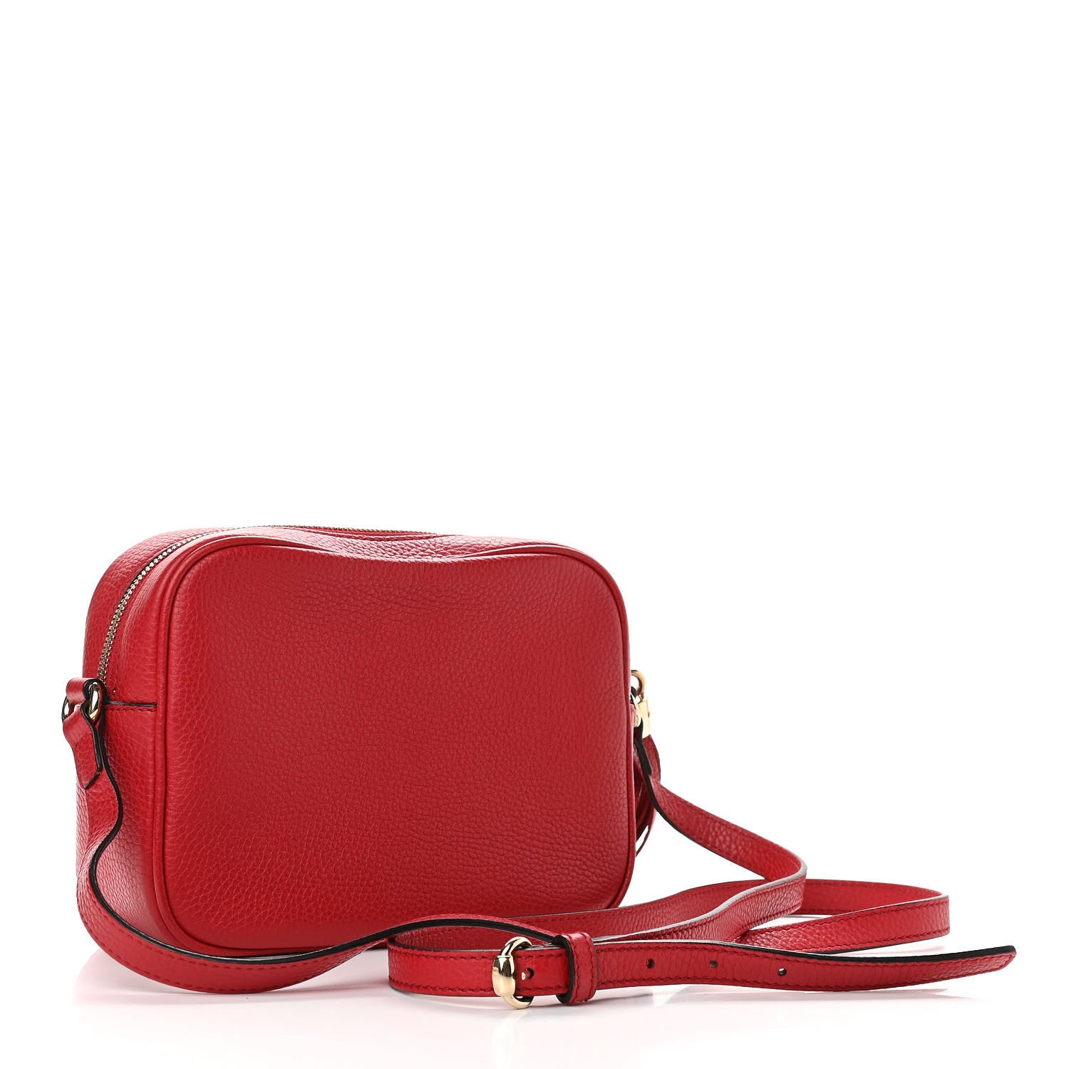 Gucci Pebbled Calfskin Small Soho Disco Bag Tabasco Red 3 of 11