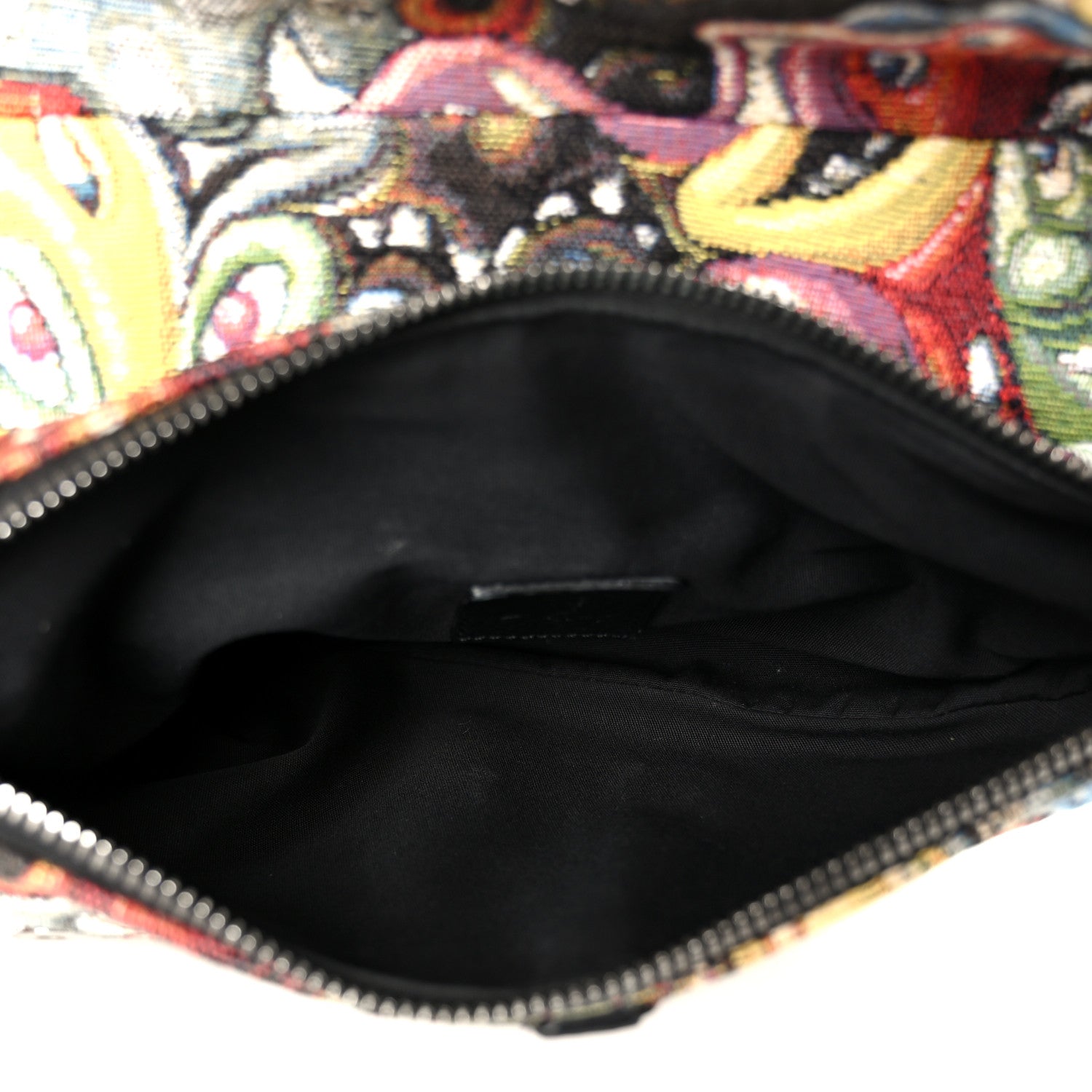 Christian Dior X KENNY SCHARF Jacquard Printed Mens Saddle Bag  Multicolor 5 of 11