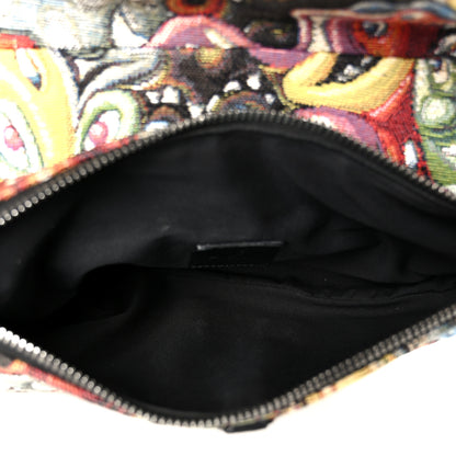 Christian Dior X KENNY SCHARF Jacquard Printed Mens Saddle Bag  Multicolor 5 of 11