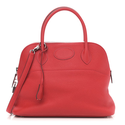 Hermes Taurillon Clemence Bolide 31 Rouge Casaque 1 of 10