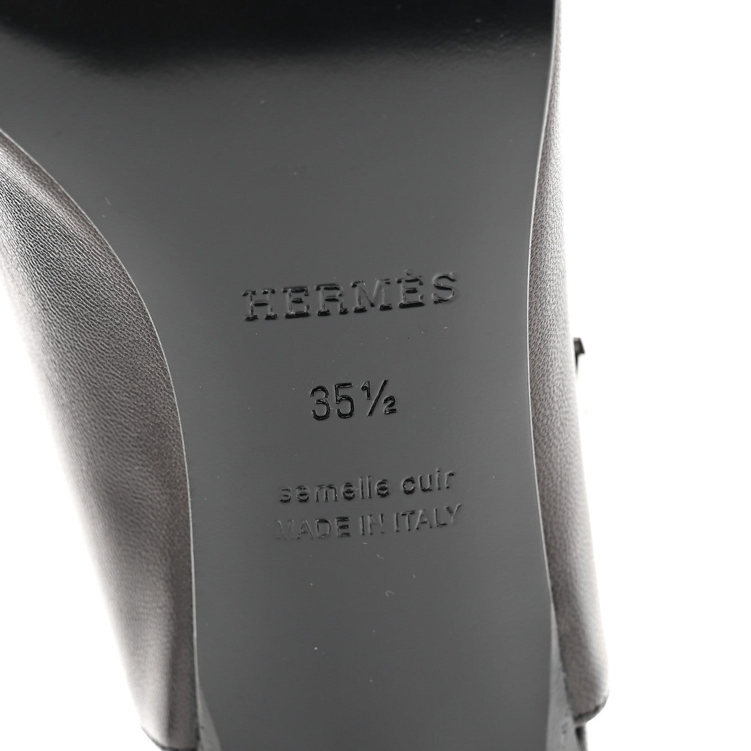 Hermes Nappa Lover 40 Pumps 35.5 Black 7 of 10