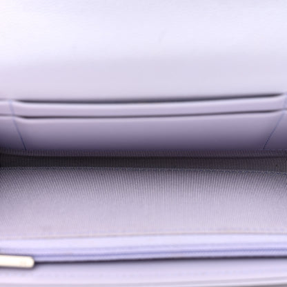 Chanel Caviar Quilted Medium Flap Wallet Light Purple 5 of 8