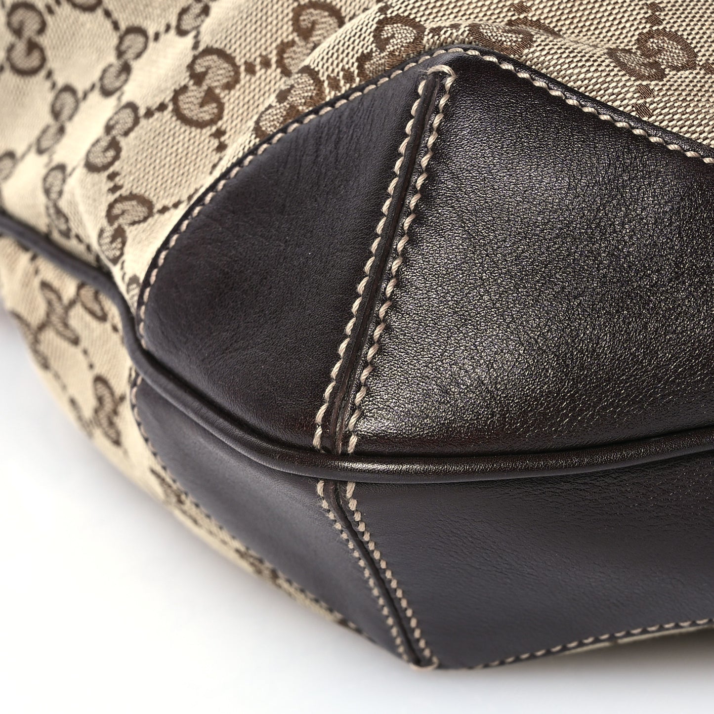 Monogram Medium Peggy Bamboo Top Handle Bag Dark Brown