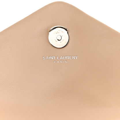 Saint Laurent Calfskin Y Quilted Monogram Toy Loulou Crossbody Bag Nude Powder 7 of 15