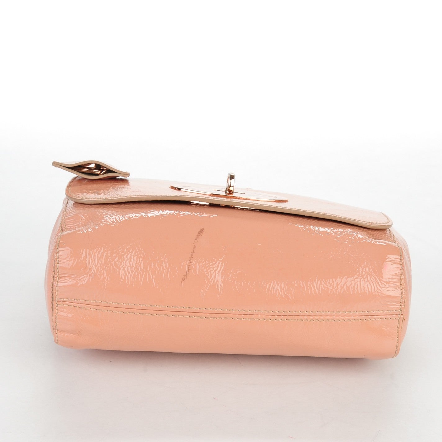 Wrinkled Patent Small Lily Plaster Pink
