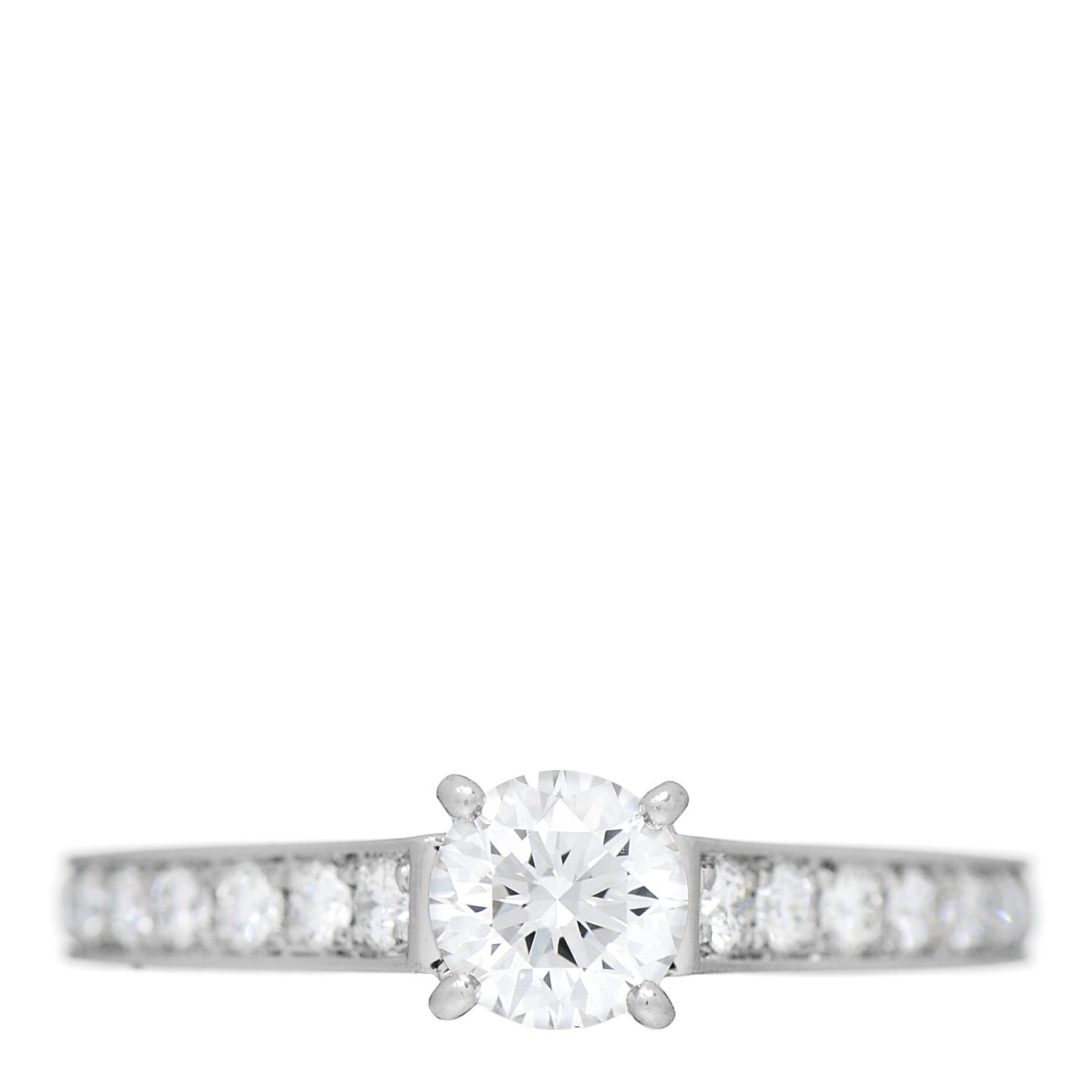 Platinum Diamond .41ct 1895 Solitaire Engagement Ring 49 4.75