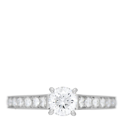 Cartier Platinum Diamond .41ct 1895 Solitaire Engagement Ring 49 4.75 1 of 6