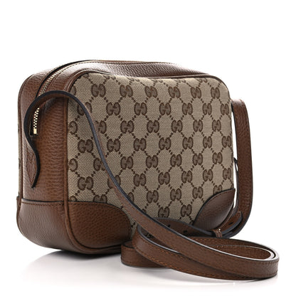 Gucci Monogram Mini Bree Messenger Bag Beige Tabacco 3 of 11