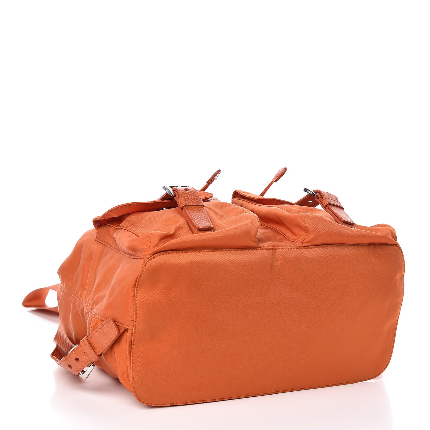 Tessuto Nylon Saffiano Vela Backpack Papaya