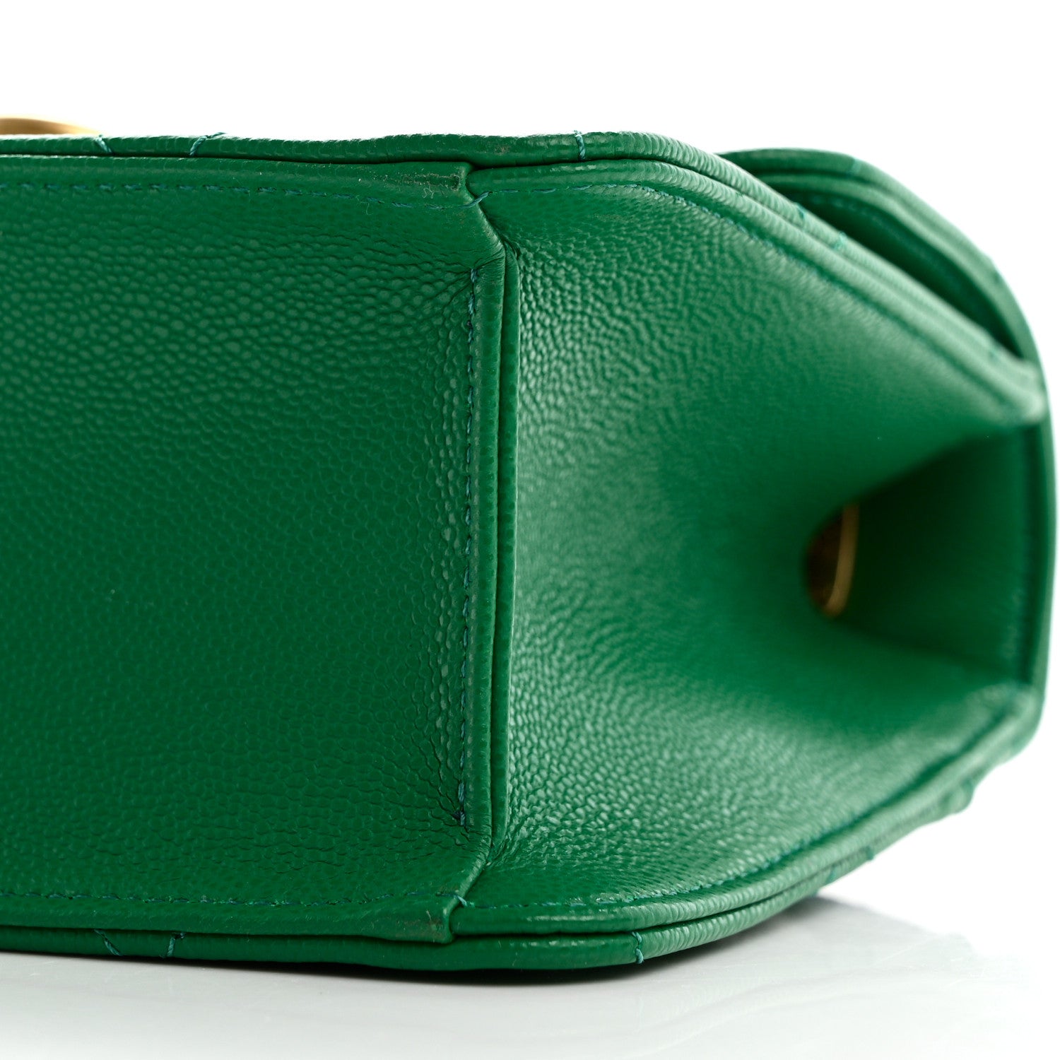 Chanel Caviar Quilted Mini CC Flap Green 10 of 10