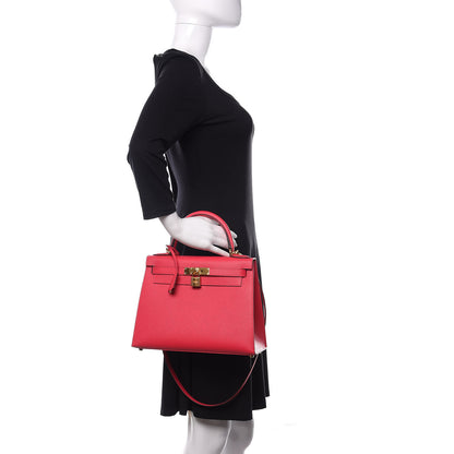 Hermes Epsom Kelly Sellier 28 Rose Extreme 3 of 13