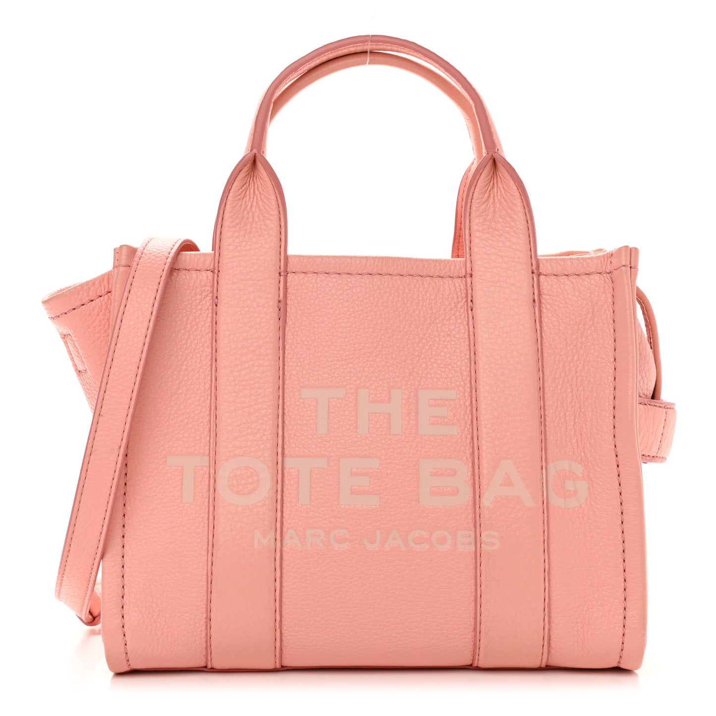 Grained Calfskin Small The Tote Bag Southern Peach