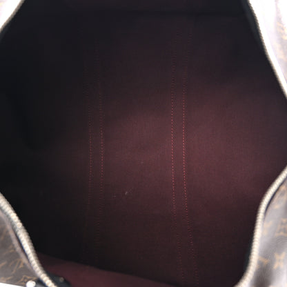 Louis Vuitton Monogram Macassar Keepall Bandouliere 45 7 of 9