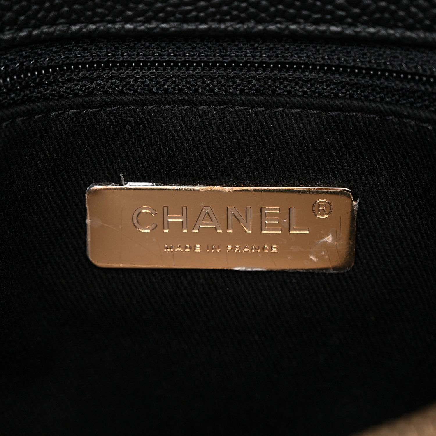 Chanel Grained Calfskin Stitched Flap Black 6 of 10