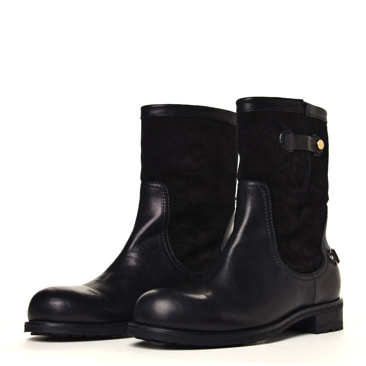 Jimmy Choo Calfskin Suede Dante Boots 37.5 Black 2 of 6