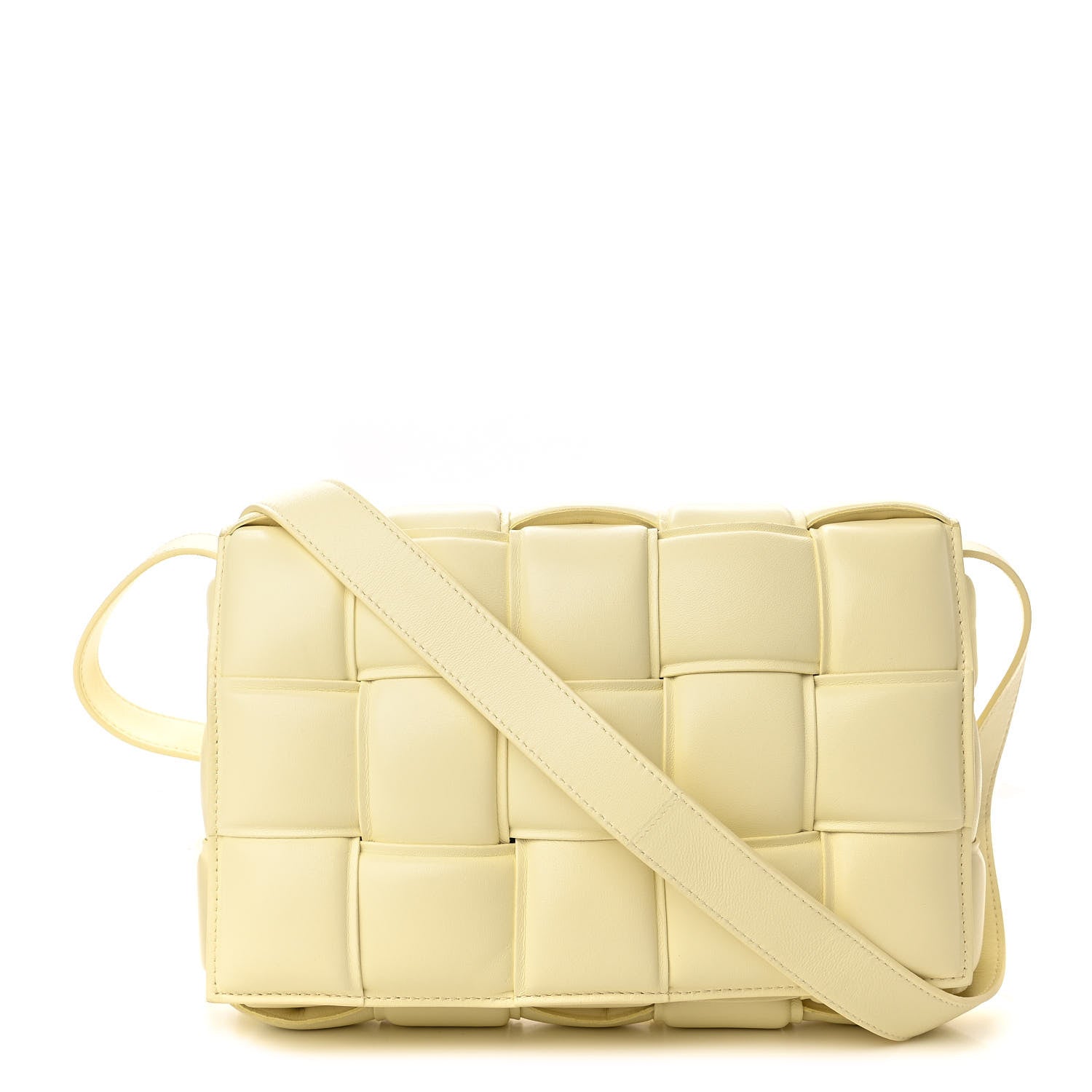 Bottega Veneta Nappa Maxi Intreccio Padded Cassette Crossbody Bag Zest 1 of 9