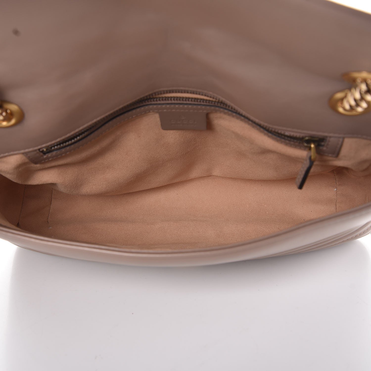 Gucci Calfskin Matelasse Medium GG Marmont Shoulder Bag Porcelain Rose 5 of 9