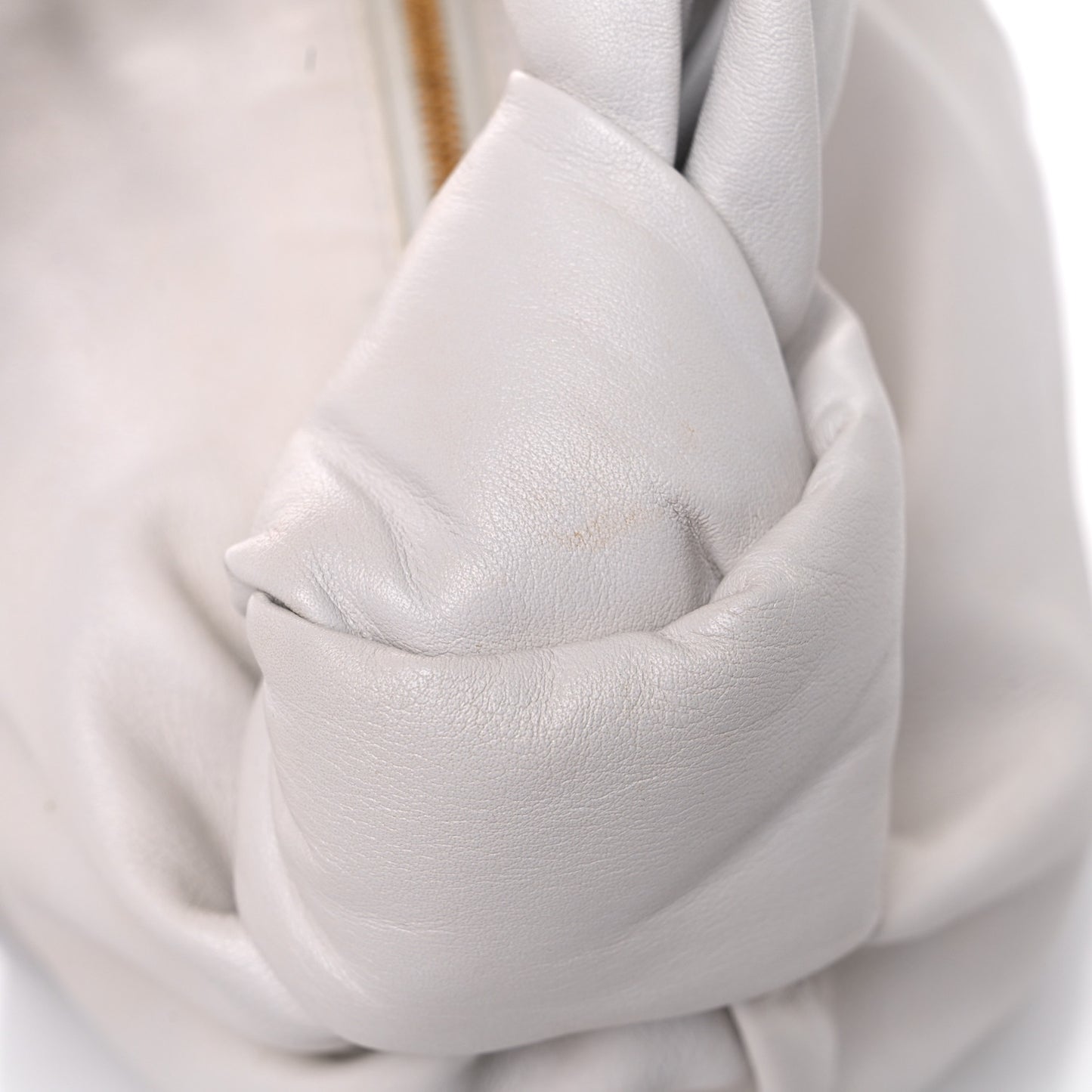 Calfskin Mini Double Knot Bag White