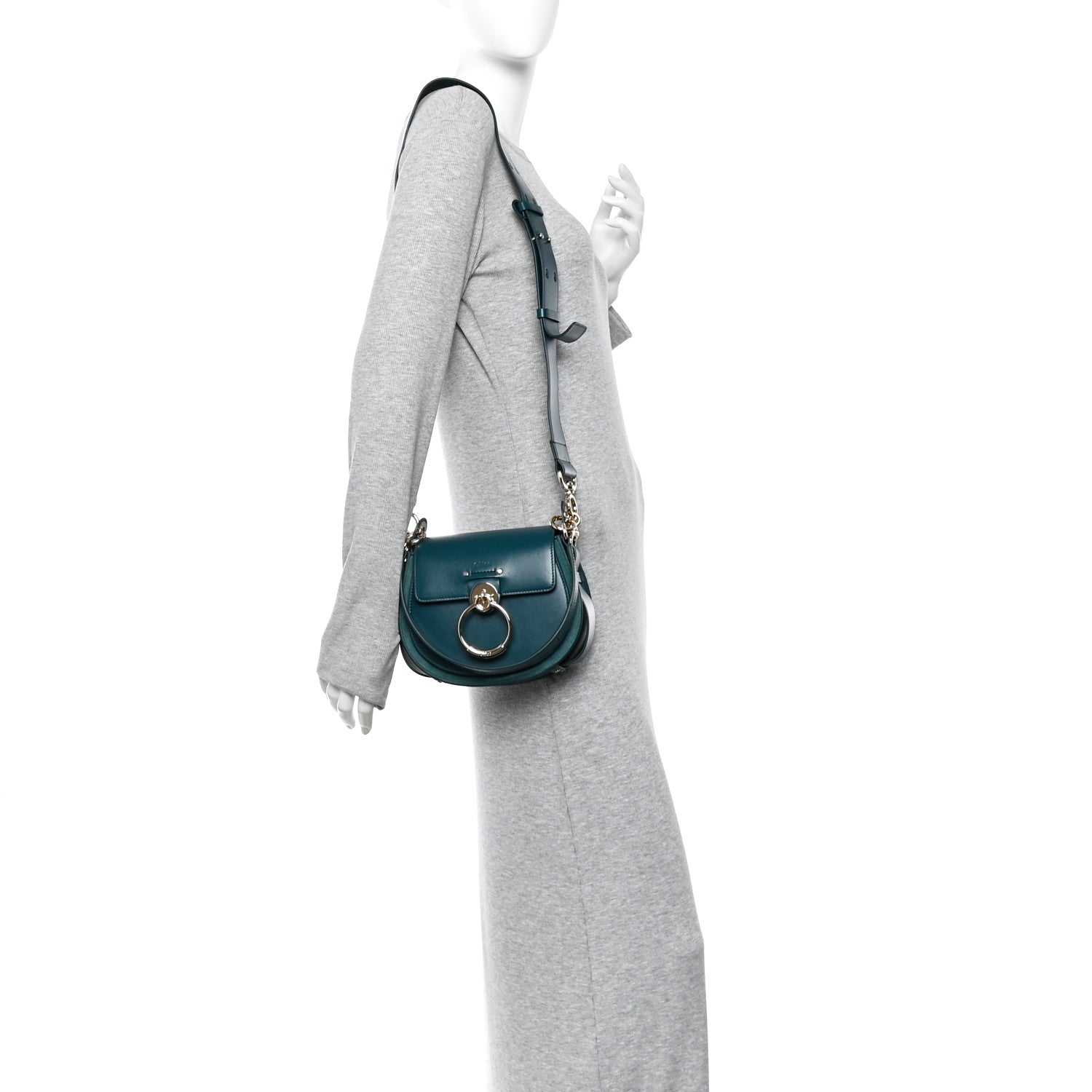 Chloe Calfskin Small Tess Bag Rain Forest 2 of 10