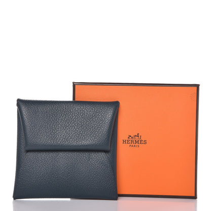 Hermes Evercolor Bastia Coin Purse Bleu Ocean Bleu Paradis 7 of 7