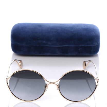 Gucci Round Pearl Tip Sunglasses GG0253S Gold 8 of 8