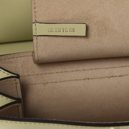 Chloe Calfskin Suede Mini Chain Faye Shoulder Bag Light Eucalyptus 8 of 9