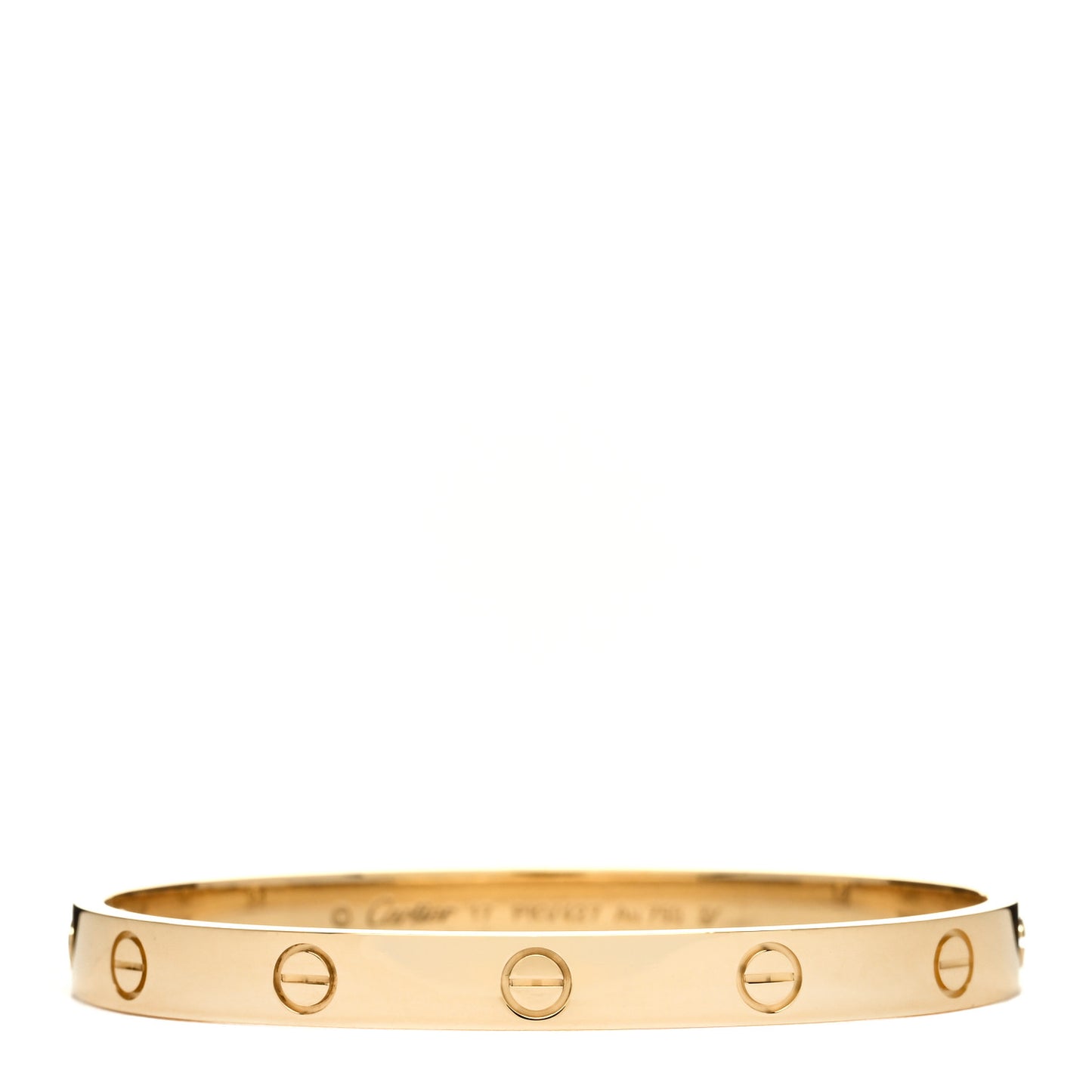 18K Yellow Gold LOVE Bracelet 17
