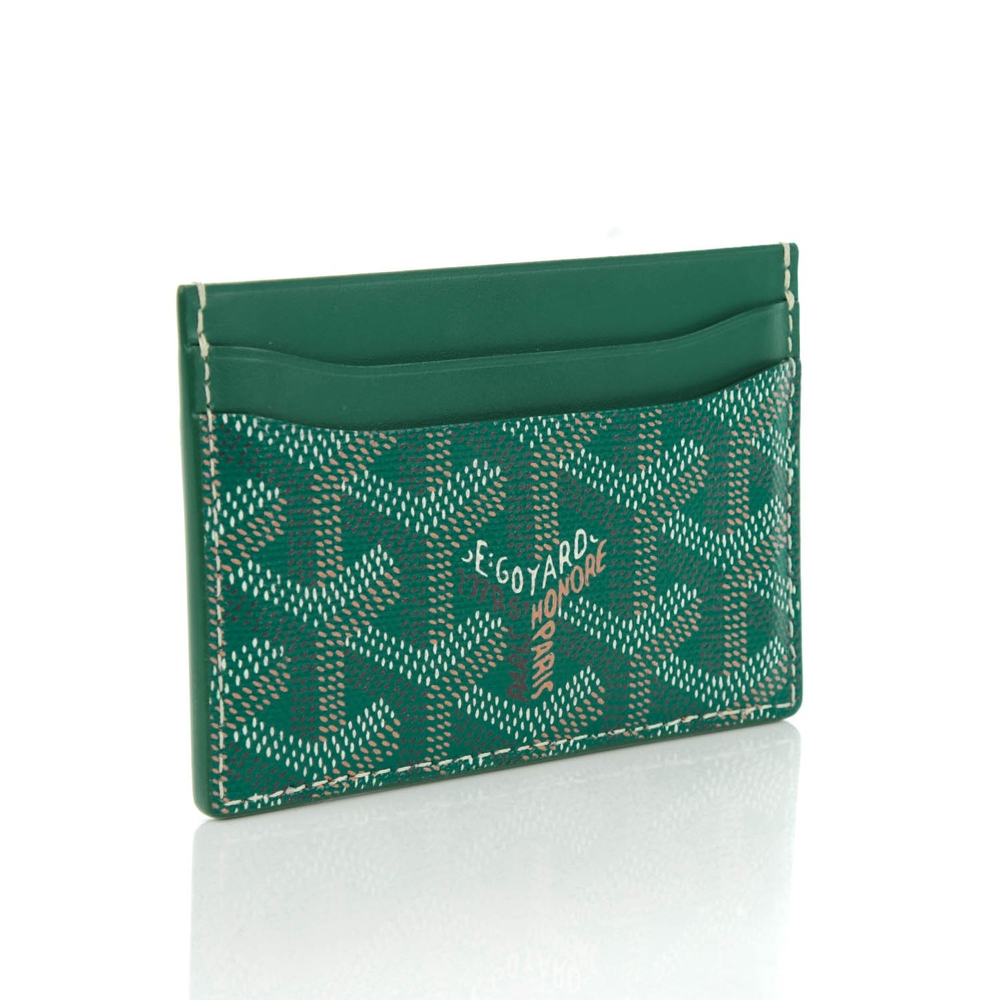 Goyardine Saint Sulpice Card Holder Green
