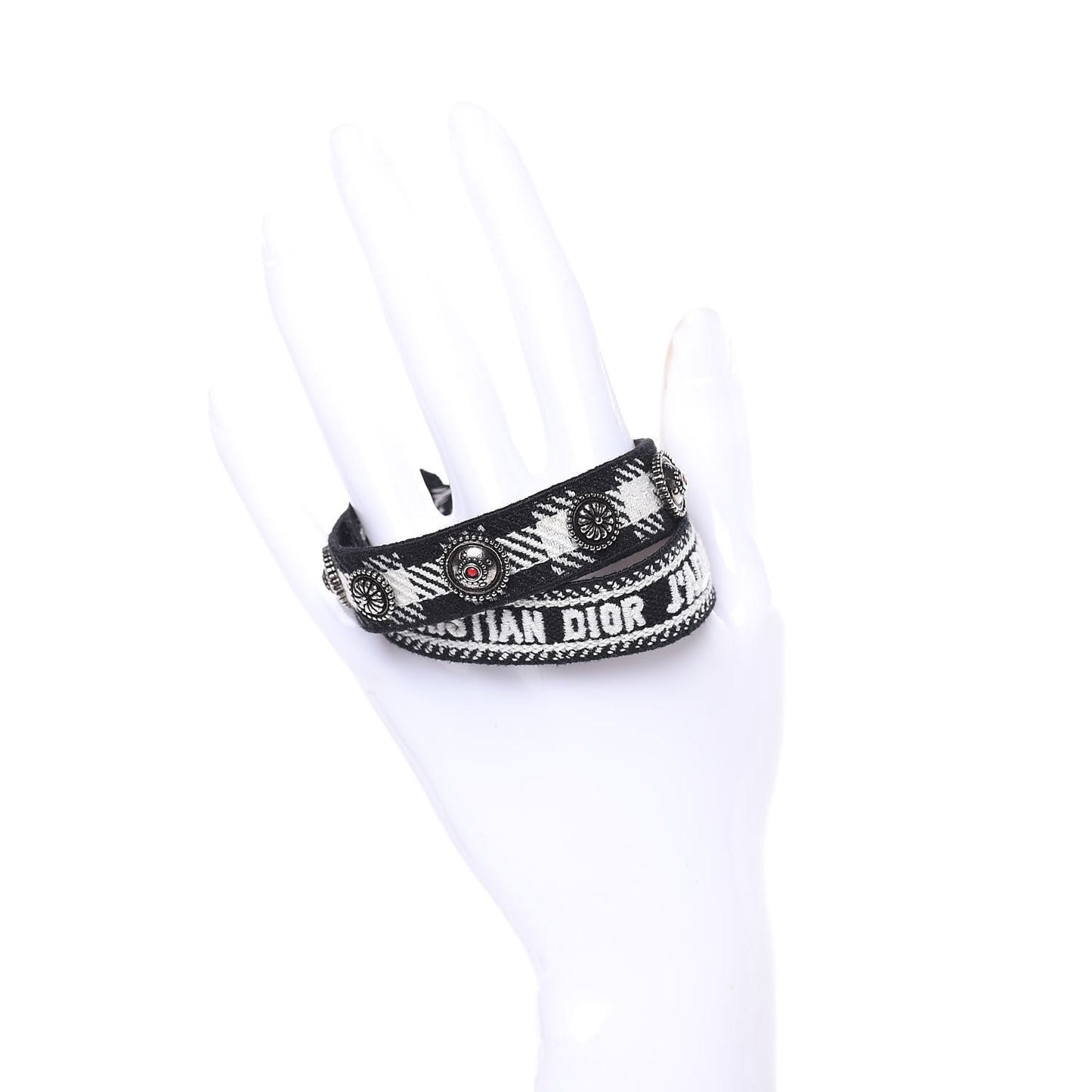 Woven Cotton Oblique J'Adior Friendship Bracelet Set Black