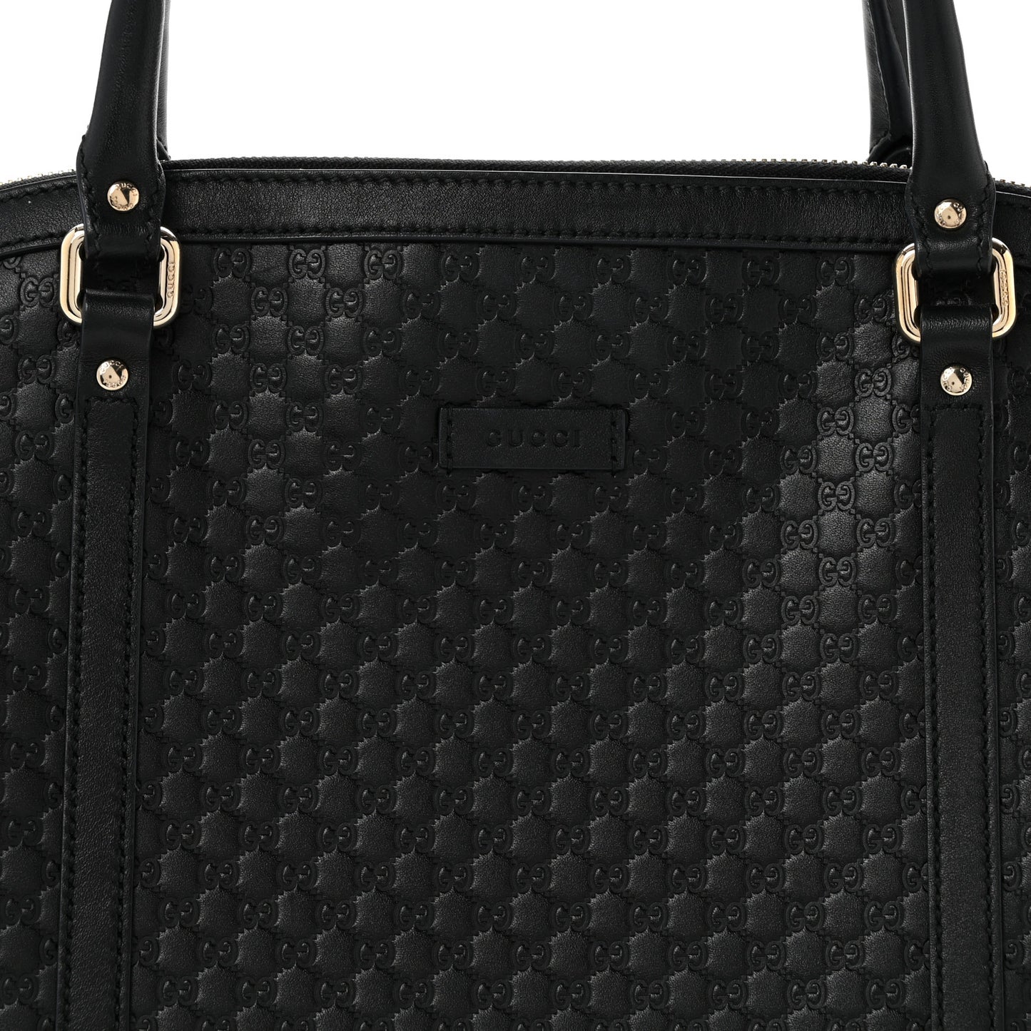 Soft Microguccissima Dome Satchel Black