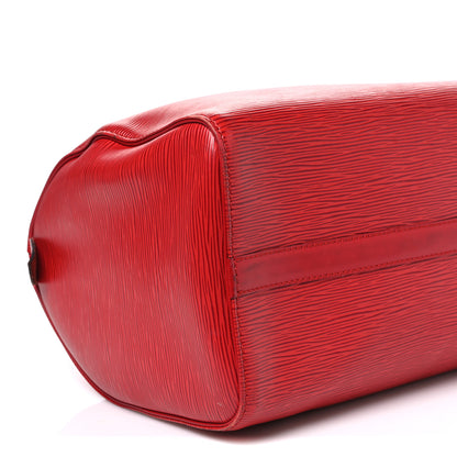 Louis Vuitton Epi Speedy 30 Castillan Red 9 of 11
