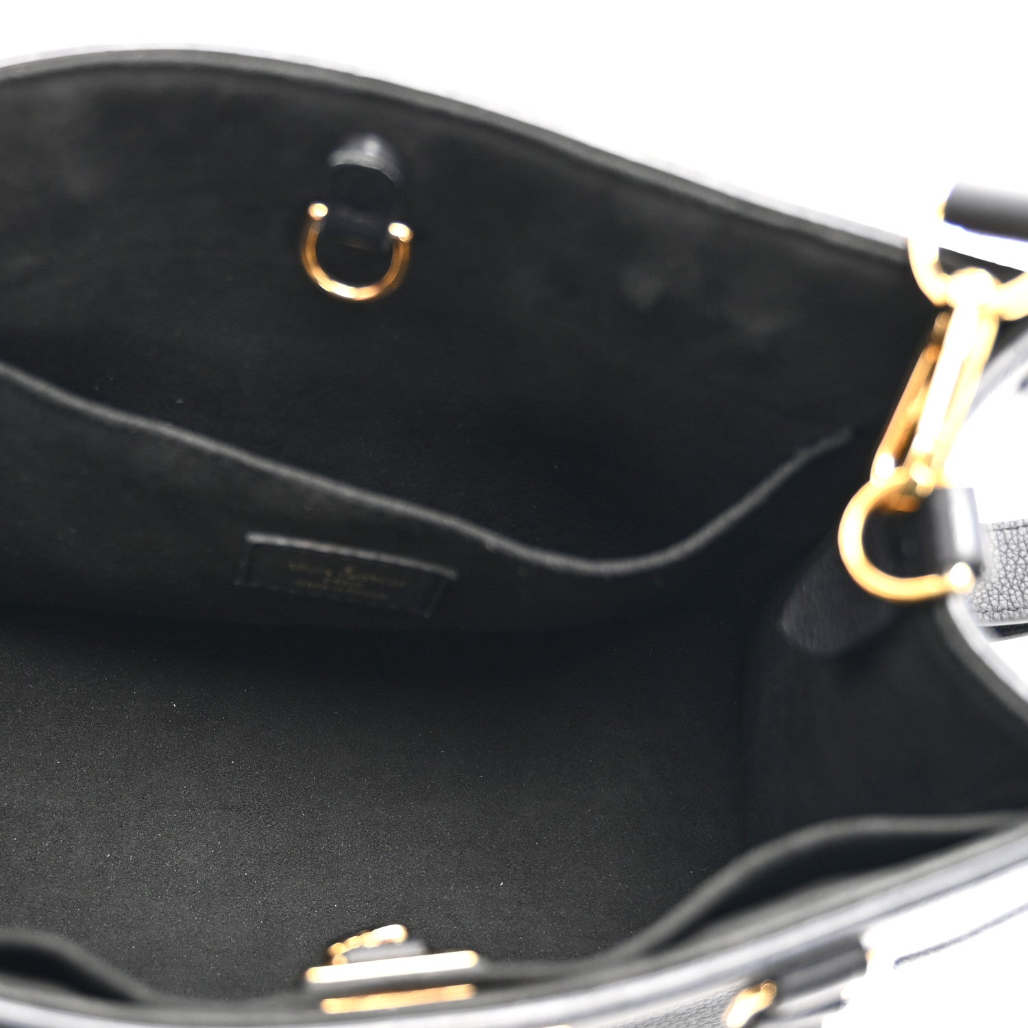 Louis Vuitton Calfskin Lock & Go Tote Black 5 of 9