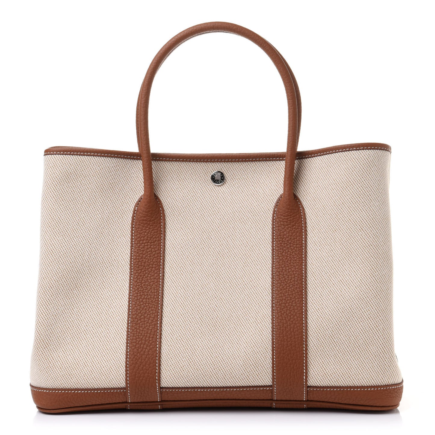 Twill H Negonda Garden Party 36 MM Tote Ecru Desert Gold