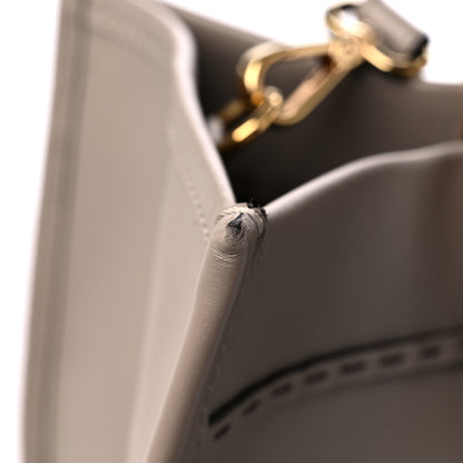 Fendi Vitello King Plexiglass Logo Embossed Medium Fendi Sunshine Shopper Tote Tortora 14 of 16