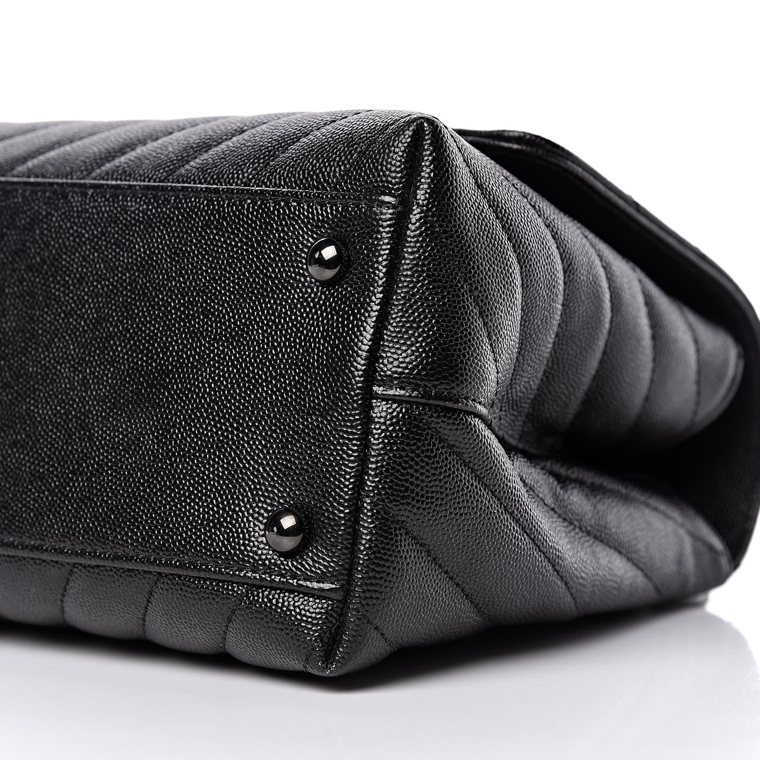 Chanel Caviar Chevron Quilted Small Coco Handle Flap So Black 9 of 9