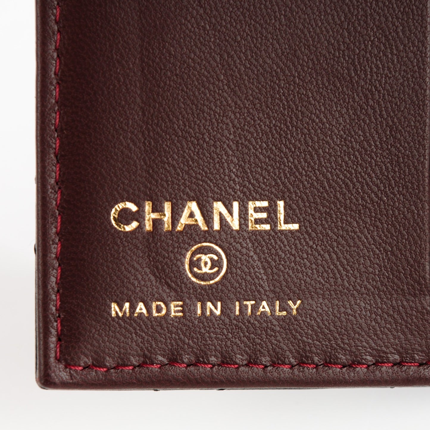 Lambskin Quilted Card Holder Wallet Black