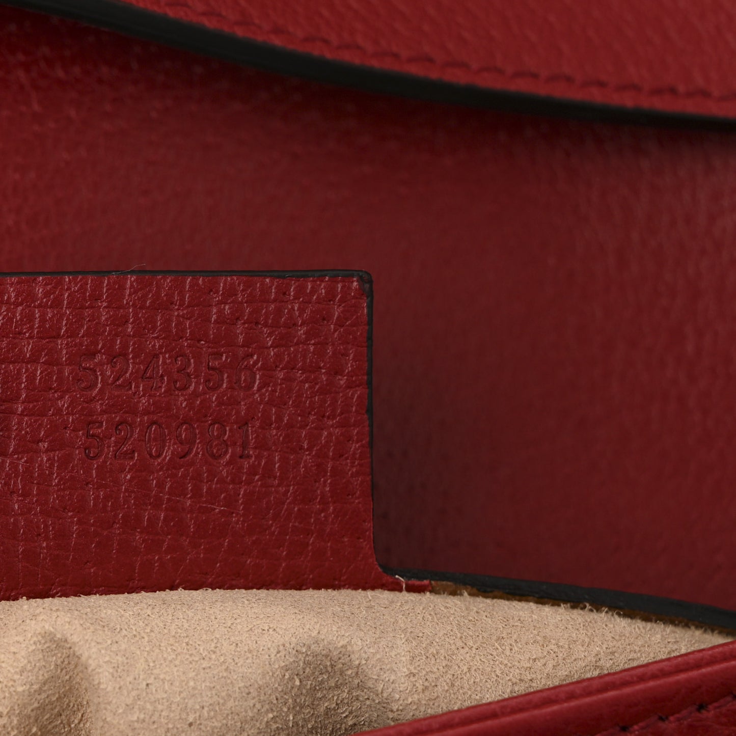 GG Supreme Monogram Medium Queen Margaret Shoulder Bag Red