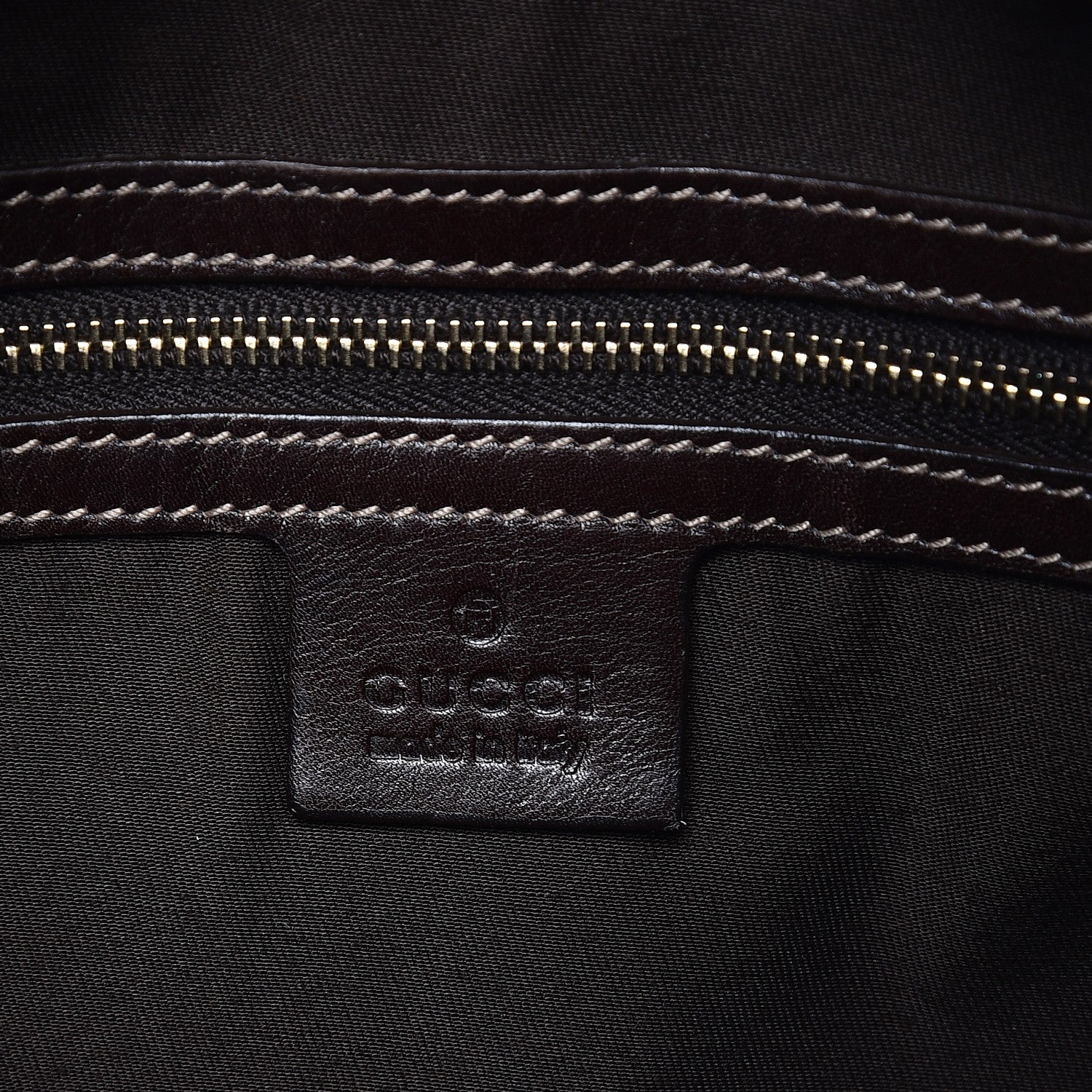 Gucci Monogram Web Jackie O Bouvier Hobo Dark Brown 6 of 12