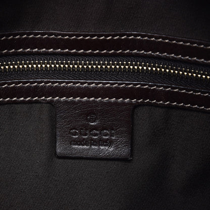 Gucci Monogram Web Jackie O Bouvier Hobo Dark Brown 6 of 12