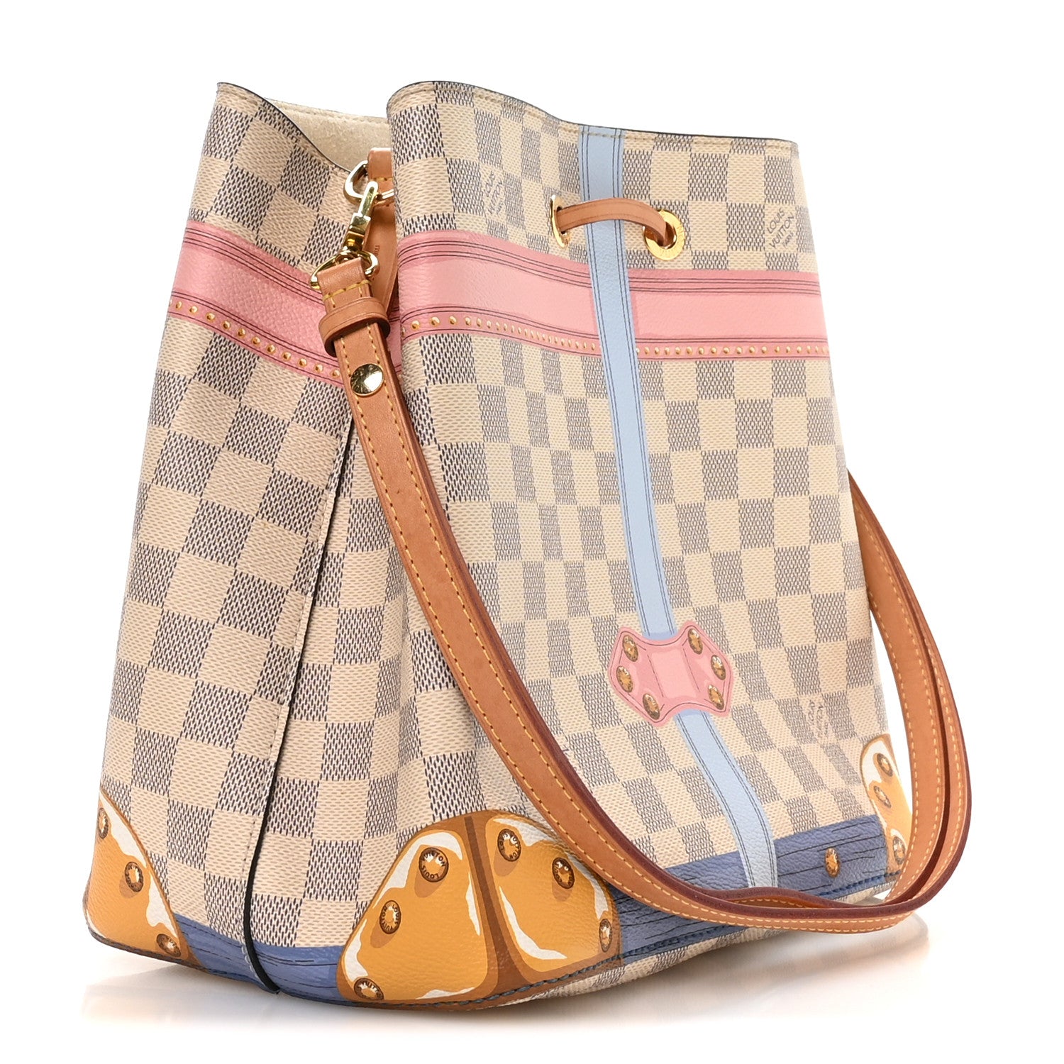 Louis Vuitton Damier Azur Summer Trunks Neonoe 3 of 10