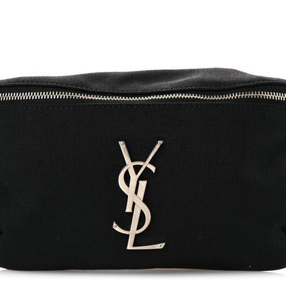 Saint Laurent Canvas Monogram Belt Bag Black 7 of 10