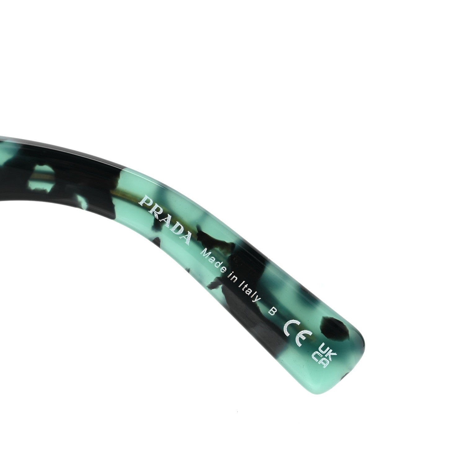 Prada Acetate Symbole Sunglasses SPR 15Y Tortoise Green 10 of 12