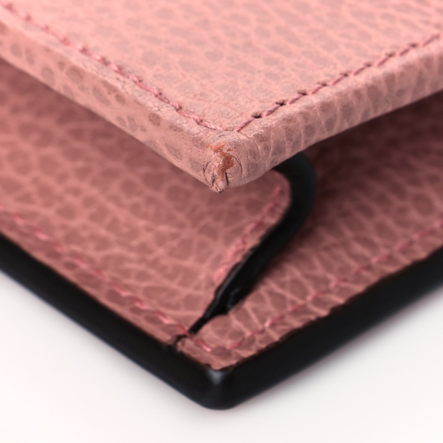 Gucci Dollar Calfskin Interlocking G Chain Wallet Soft Pink 9 of 10