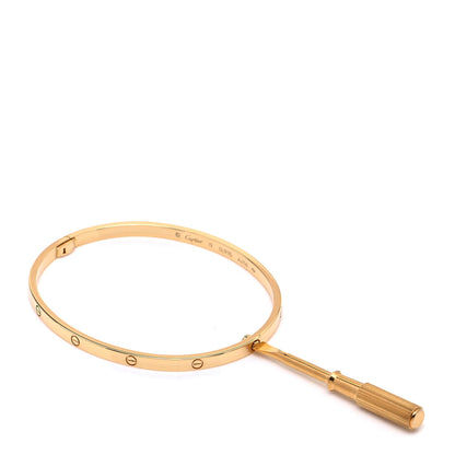 Cartier 18K Yellow Gold Small LOVE Bracelet 19 4 of 6