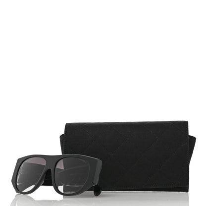 Chanel Acetate Quilted CC Pilot Sunglasses 71465 Black 8 of 8