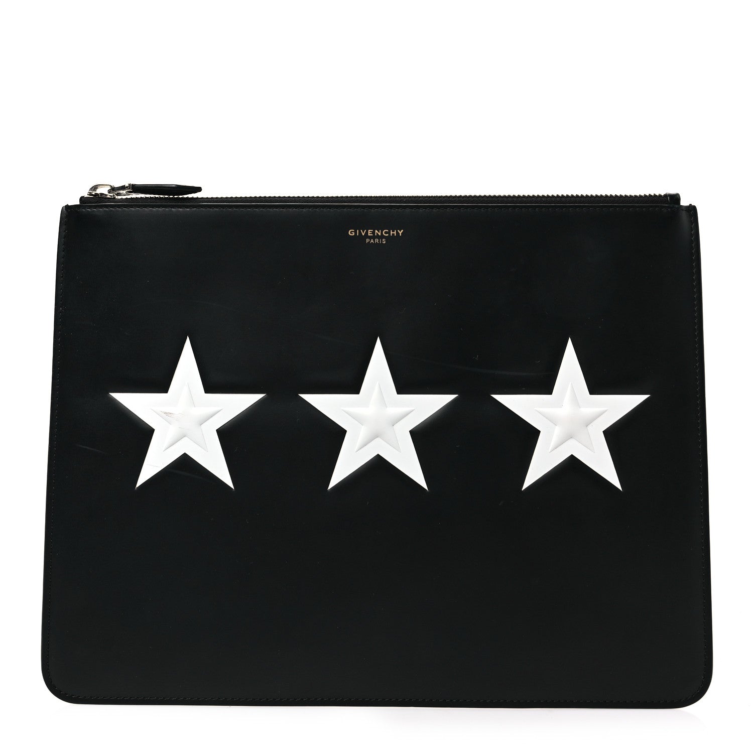 Givenchy Smooth Calfskin Medium Star Pouch Black 1 of 8