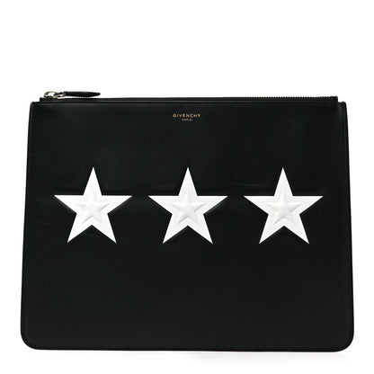 Givenchy Smooth Calfskin Medium Star Pouch Black 1 of 8