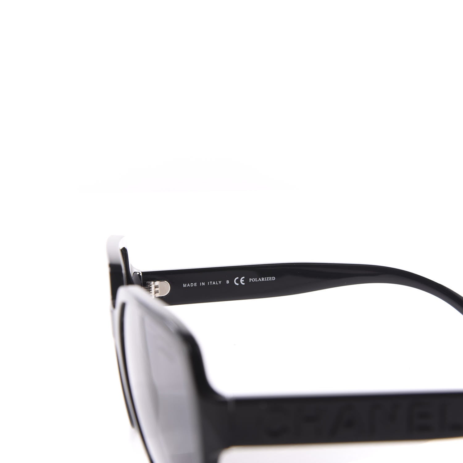 Chanel Acetate Polarized Square Sunglasses 5408 Black 6 of 8