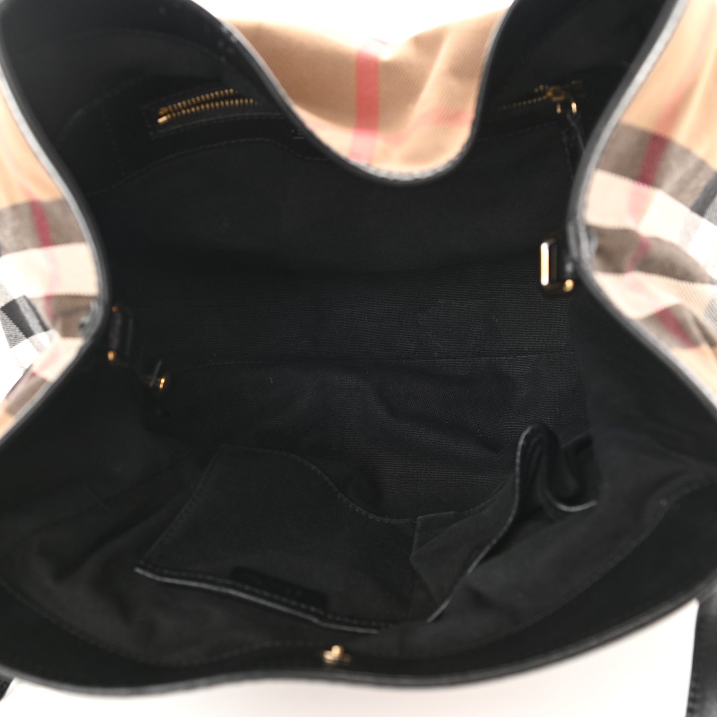 House Check Small Canterbury Tote Black